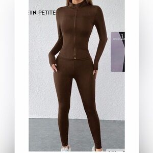 Brown Women's Matching Workout Set